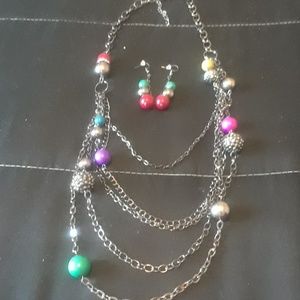 PinkisforBreastCancer# Necklace & Earrings Set